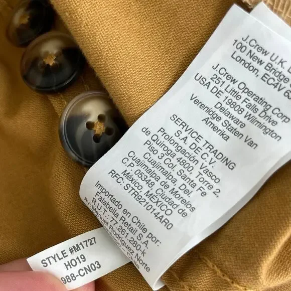 Madewell Northwood Sand Cropped Utility Tan Khaki Utility Jacket, Size XS - Picture 9 of 9